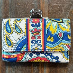Vera‎ Bradley Kisslock Wallet EUC